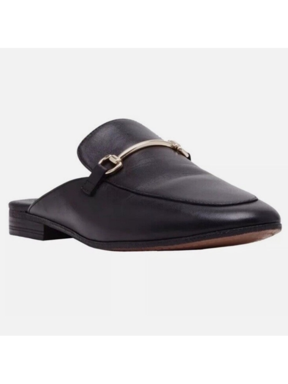 Steve Madden Women’s Black Leather Mules
